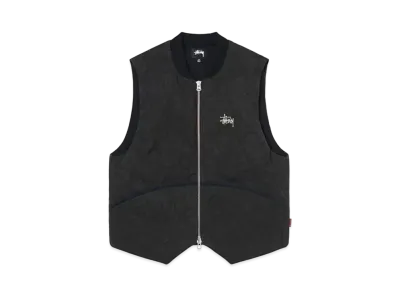 Stussy Washed Canvas Primaloft Vest "Black"