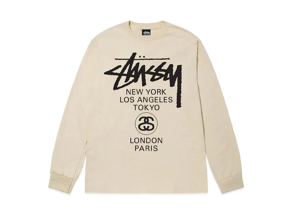 Stussy World Tour Crew "Ash Heather"