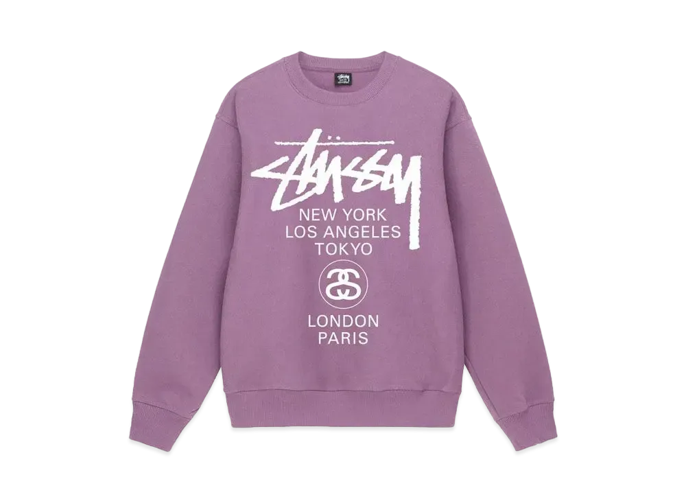 Stussy World Tour Crew "Orchid"