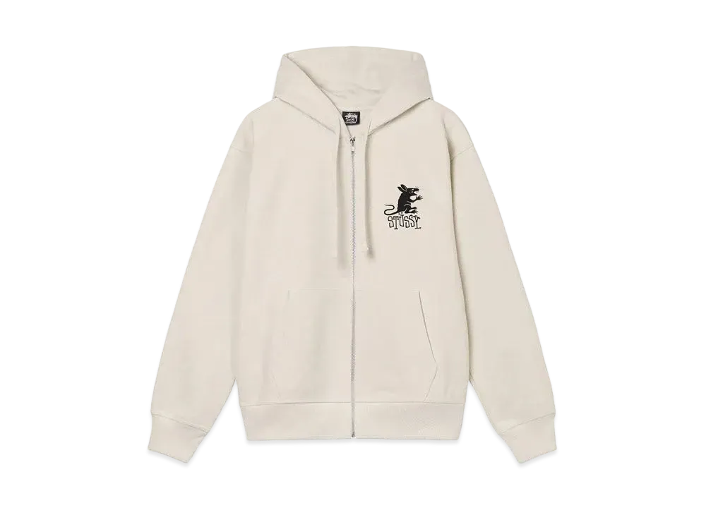 Stussy Rat Zip Hoodie "Putty"