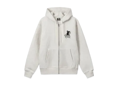 Stussy Rat Zip Hoodie "Ash Heather"