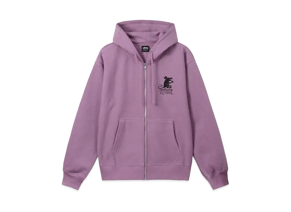Stussy Rat Zip Hoodie "Orchid"