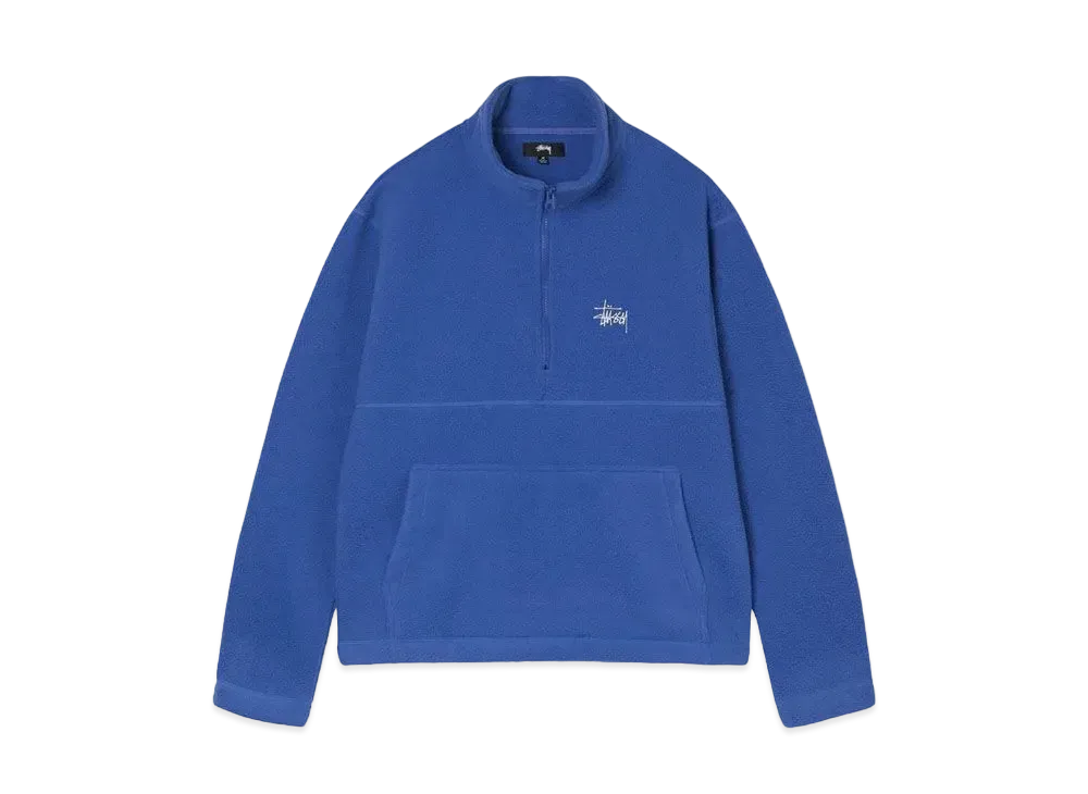 Stussy Half Zip Mock Neck"Periwinkle"