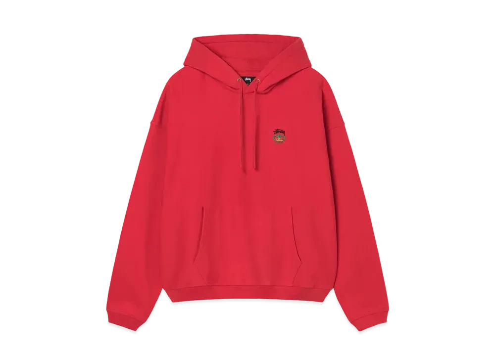 Stussy Relaxed Oversized Hoodie "Red"