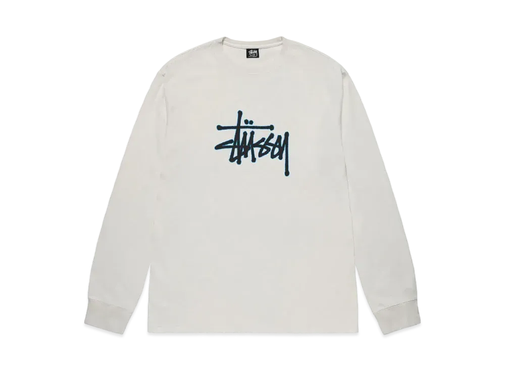 Stussy Outlined Pigment Dyed LS Tee "Natural"