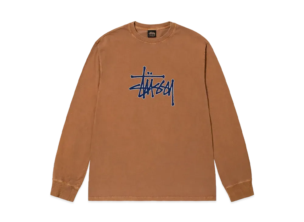 Stussy Outlined Pigment Dyed LS Tee "Blue"