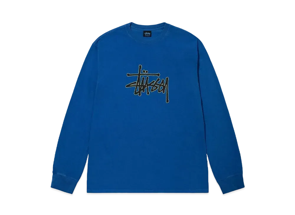 Stussy Outlined Pigment Dyed LS Tee "Almond"