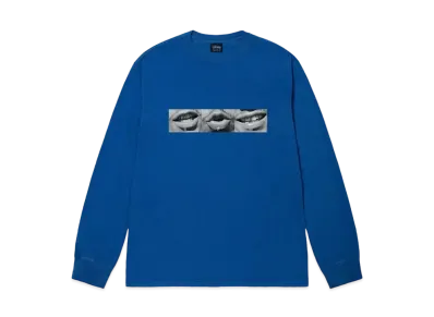Stussy Phonetic Pigment Dyed LS Tee "Blue"
