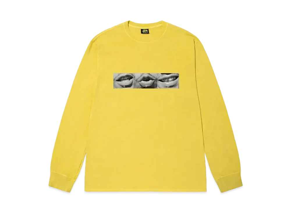 Stussy Phonetic Pigment Dyed LS Tee "Butter"