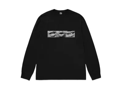 Stussy Phonetic Pigment Dyed LS Tee "Black"
