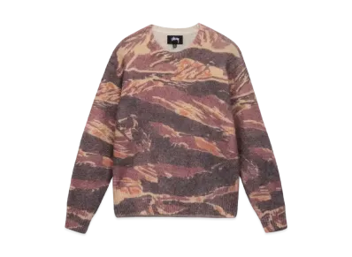 Stussy Tigris Print Sweater "Brown"