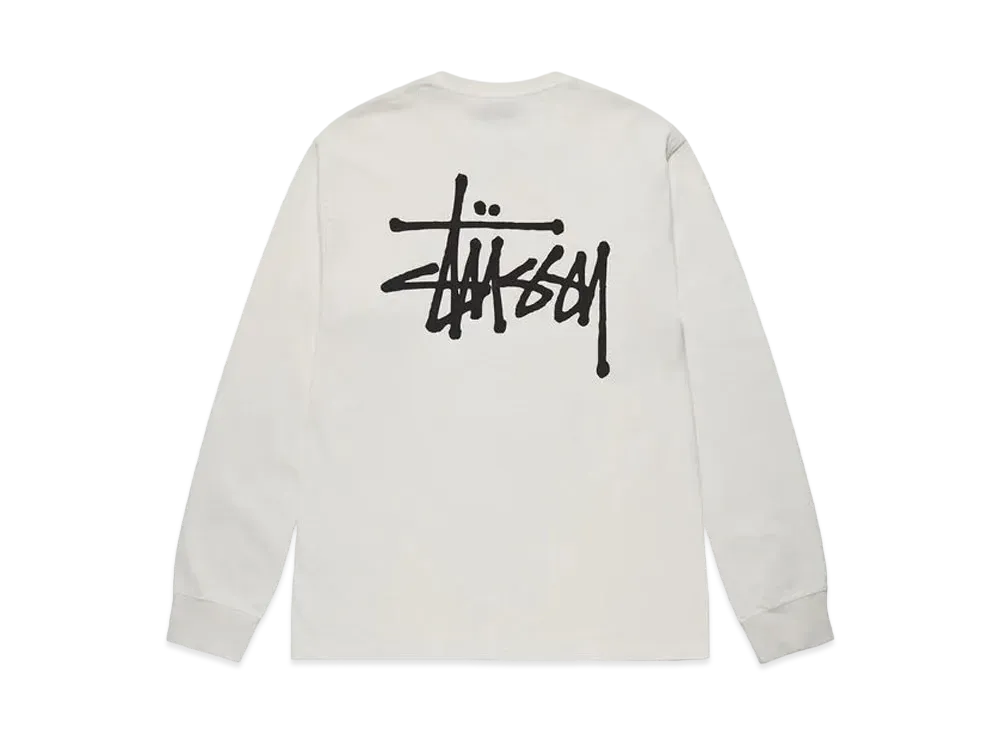 Stussy Basic Stussy Pigment Dyed LS Tee "Natural"