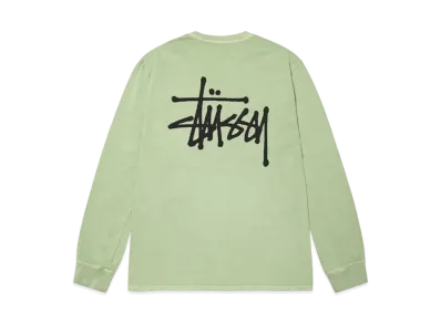 Stussy Basic Stussy Pigment Dyed LS Tee "Sage"