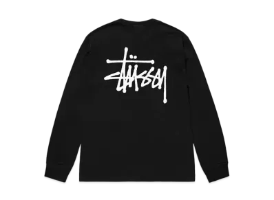 Stussy Basic Stussy Pigment Dyed LS Tee "Black"