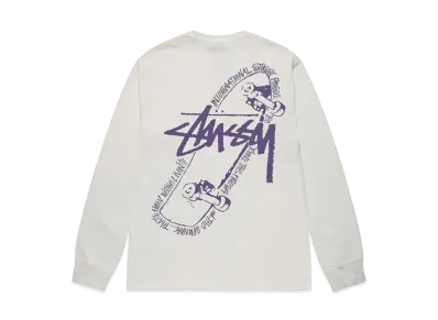 Stussy Skate Posse Pigment Dyed LS Tee "Natural"