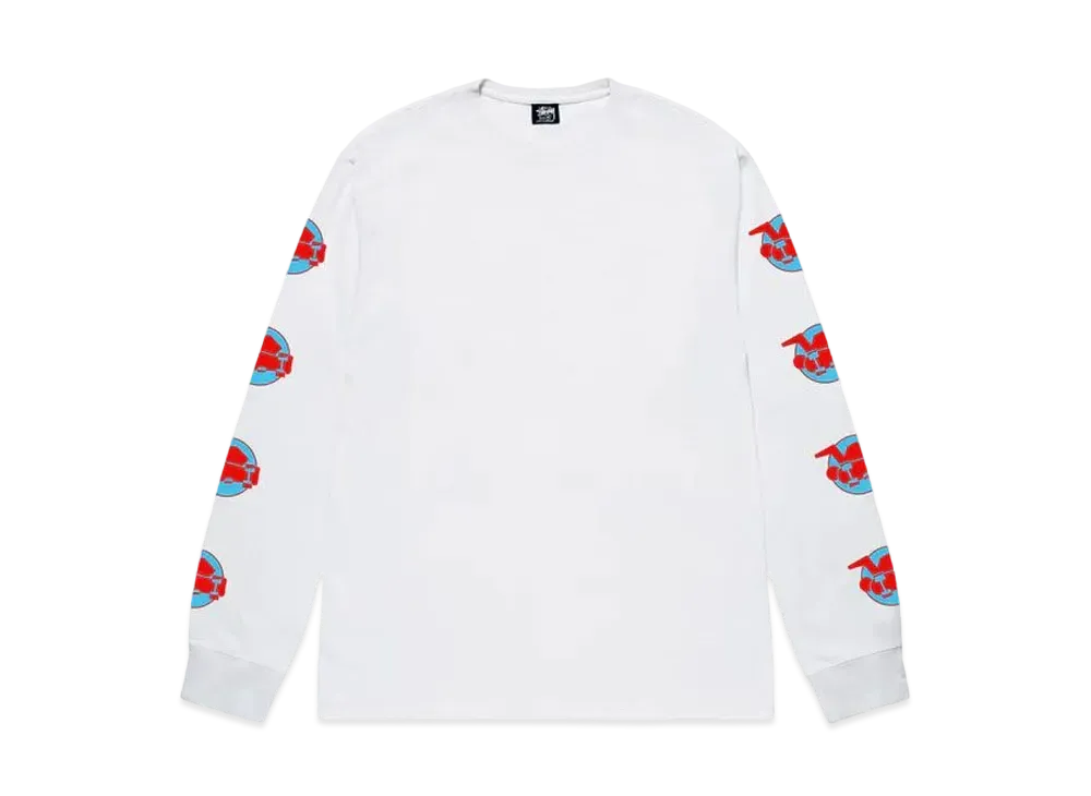 Stussy Skateman LS Tee "White"