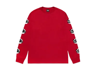 Stussy Skateman LS Tee "Dark Red"