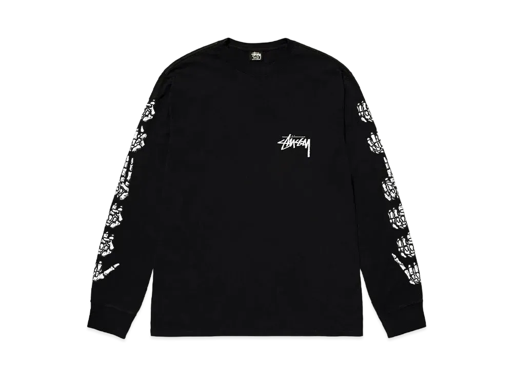 Stussy Hands LS Tee "Black"