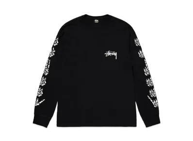 Stussy Hands LS Tee "Black"
