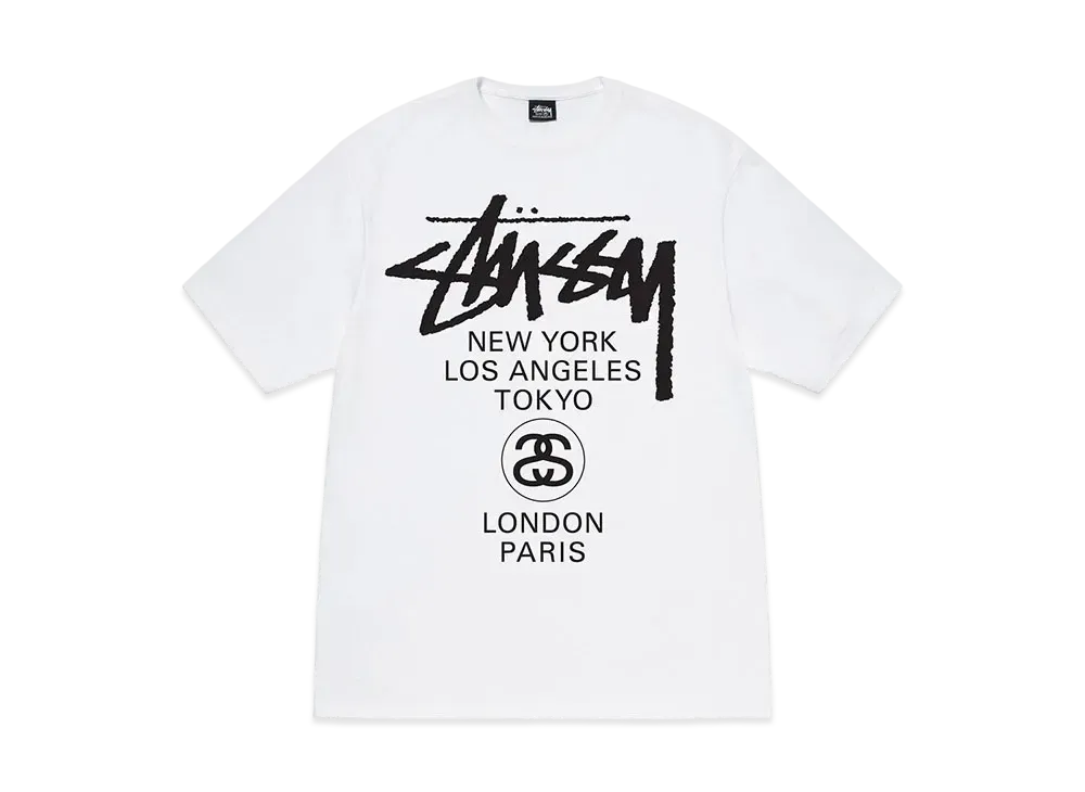 Stussy World Tour Tee "White" (22FW)
