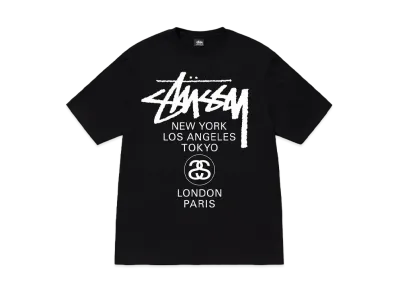 Stussy World Tour Tee "Black" (22FW)