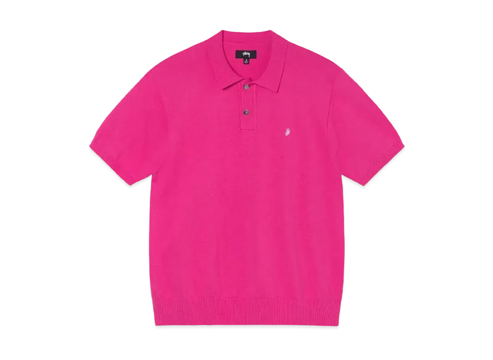 Stussy Classic SS Polo Sweater "Pink"