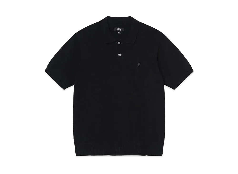 Stussy Classic SS Polo Sweater "Black"