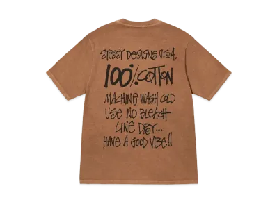 Stussy 100% Pigment Dyed Tee "Almond"
