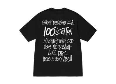 Stussy 100% Pigment Dyed Tee "Black"