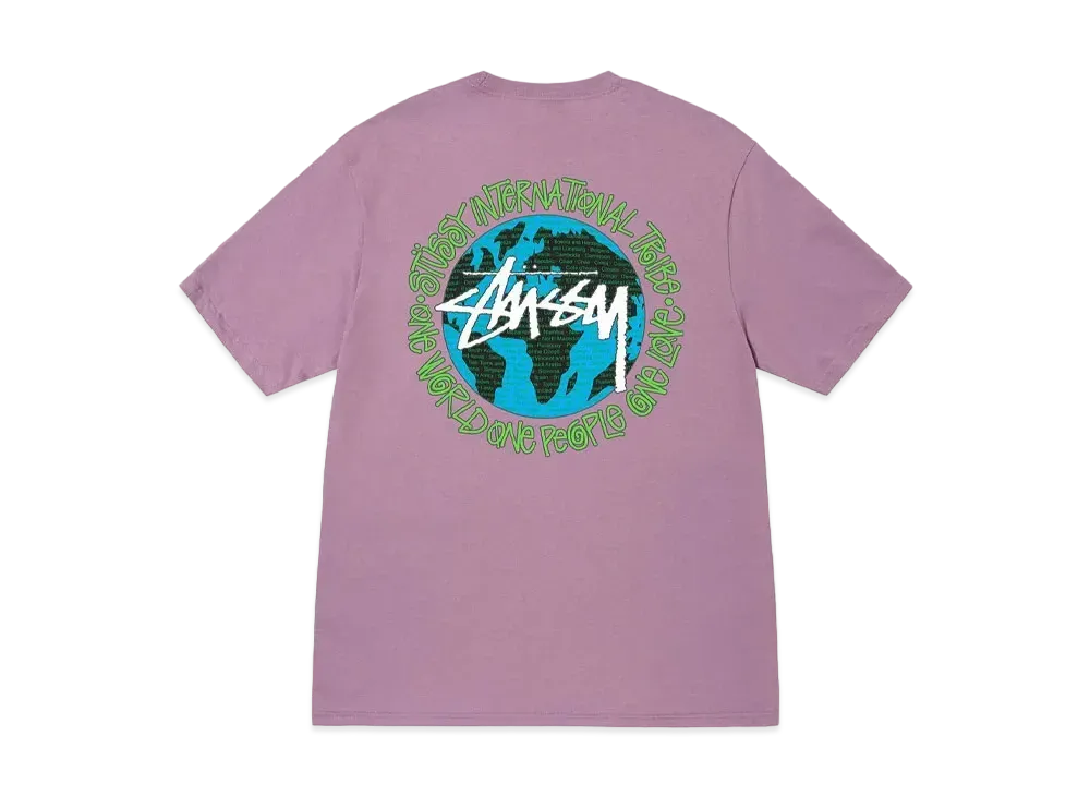 Stussy One World Tee "Orchid"