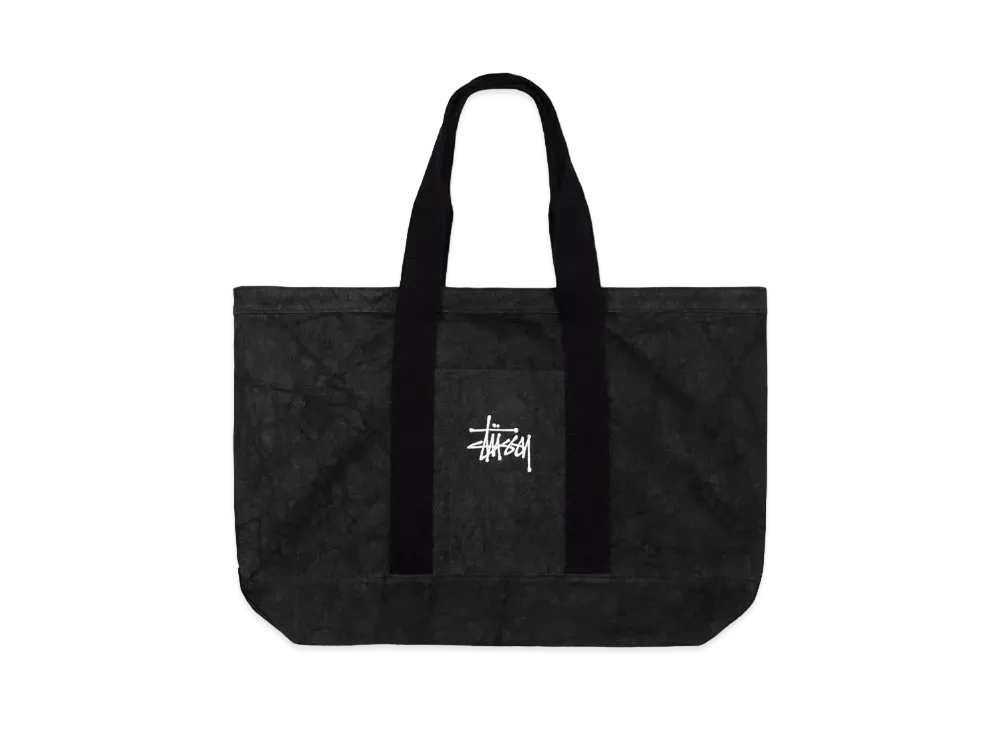 Stussy Canvas Extra Large Tote Bag "Washed Black"