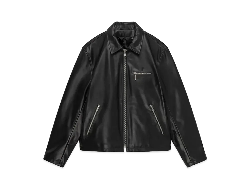 Stussy Leather Bing Jacket "Black"