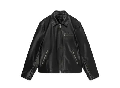 Stussy Leather Bing Jacket "Black"