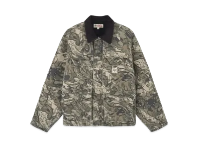 Stussy Washed Canvas Shop Jacket "Veil Camo"