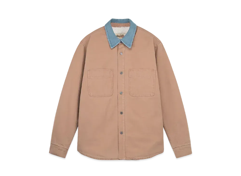 Stussy Sherpa Lined Work Shirt "Tan"