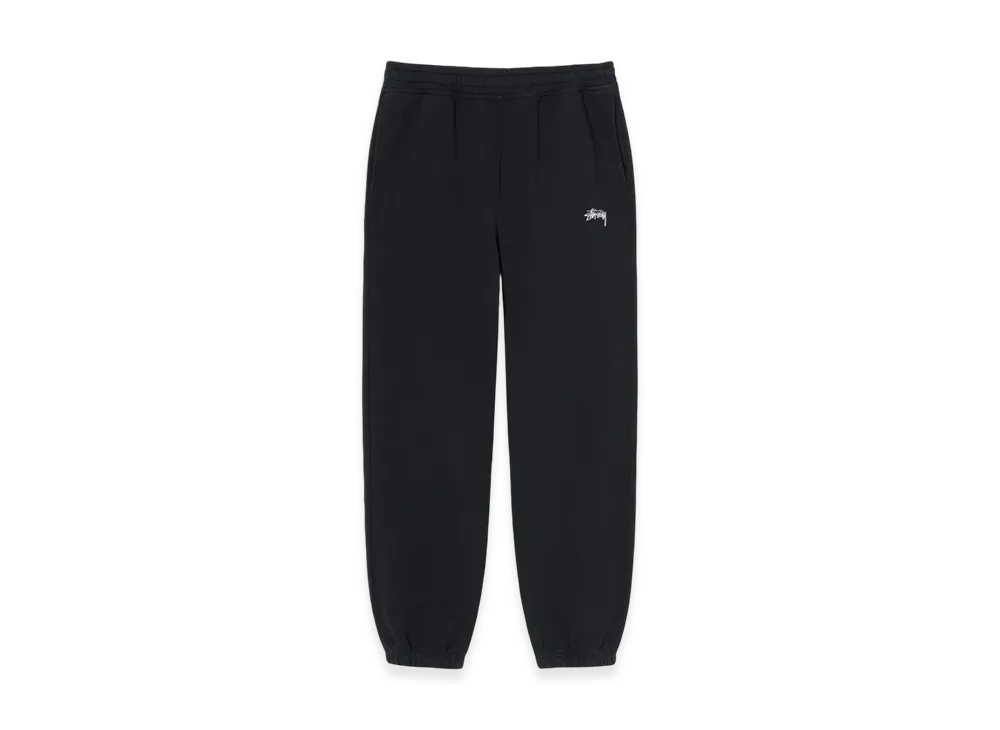 Stussy Overdyed Stock Logo Pants "Black"