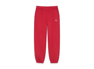 Stussy Overdyed Stock Logo Pants "Red"