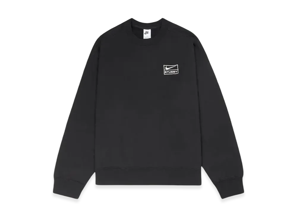 ステューシー x ナイキ ウォッシュ クルー (アジアサイズ) "ブラック" DO5311-010