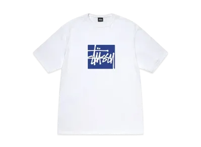 Stussy Stock Box Tee "White"
