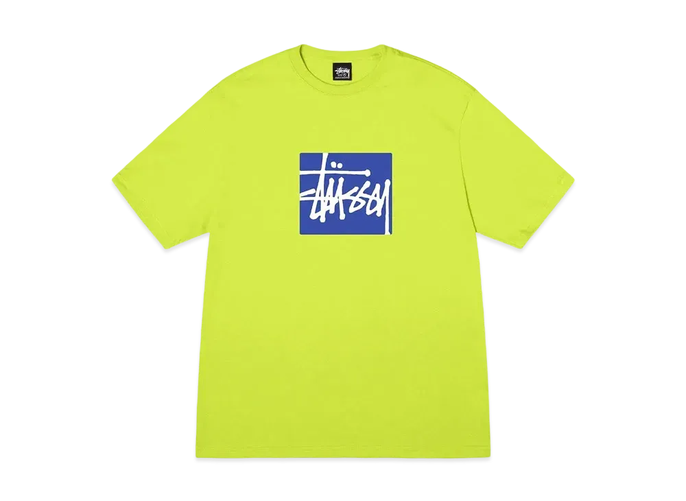 Stussy Stock Box Tee "Lime"