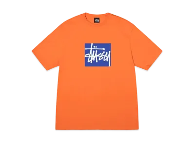Stussy Stock Box Tee "Orange"