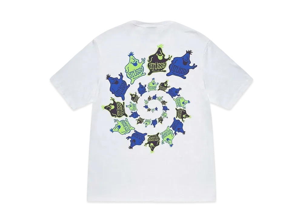 Stussy Mr. Blob Spiral Tee "White"
