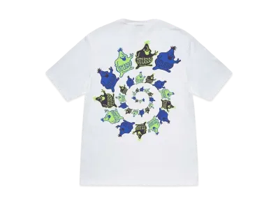 Stussy Mr. Blob Spiral Tee "White"