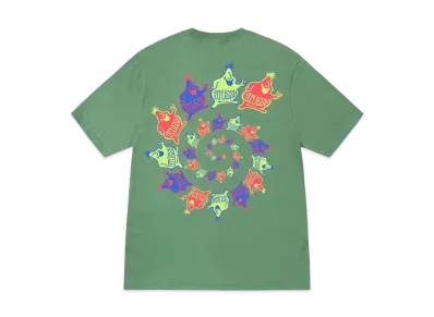 Stussy Mr. Blob Spiral Tee "Green"