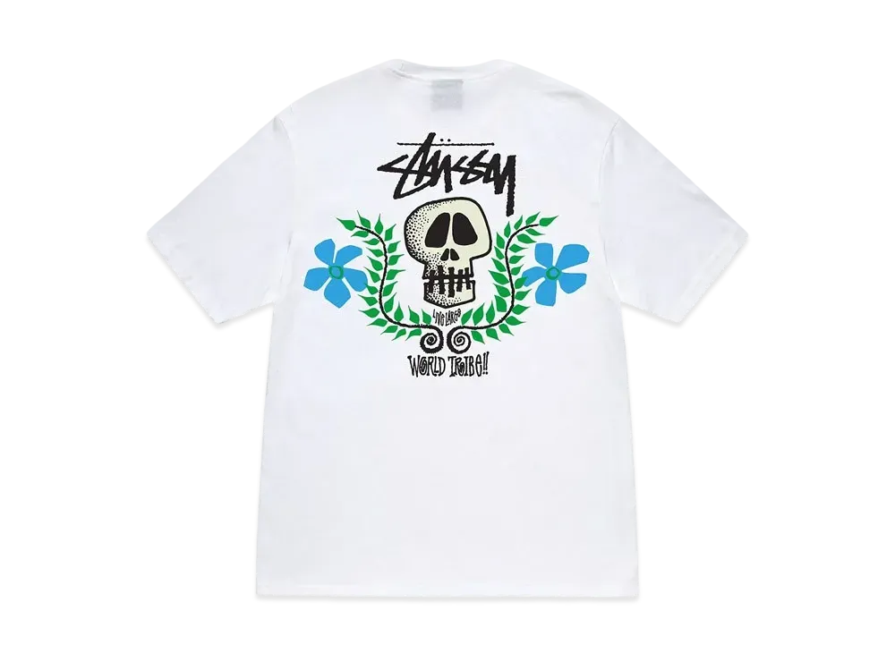 Stussy Skull Crest Tee "White"