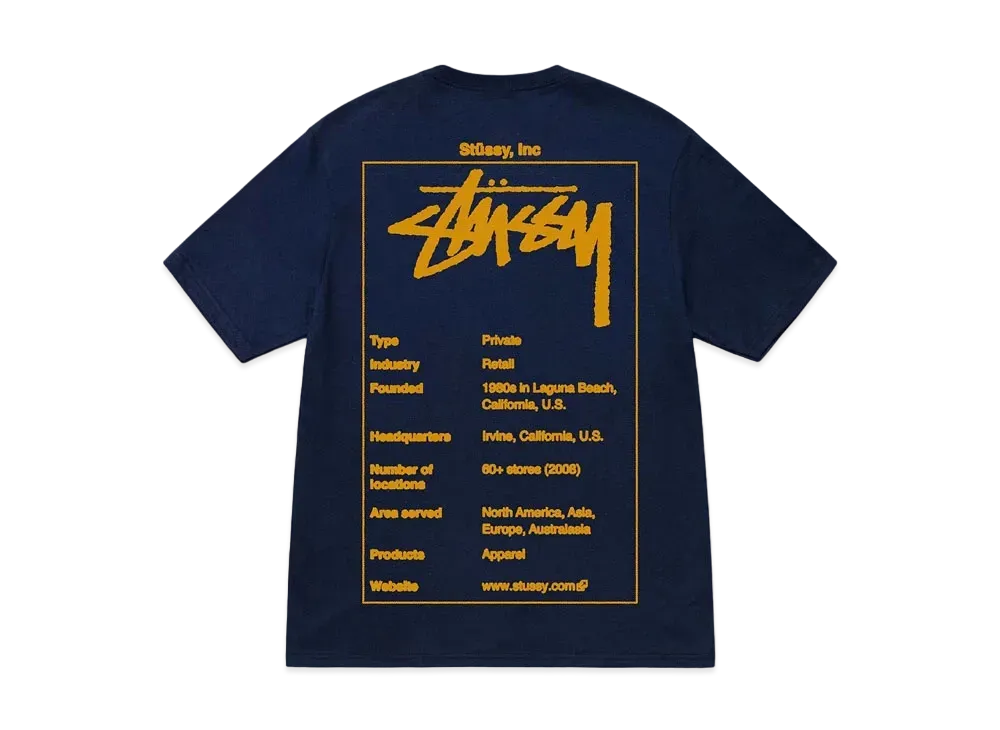 Stussy Wiki Tee "Navy"