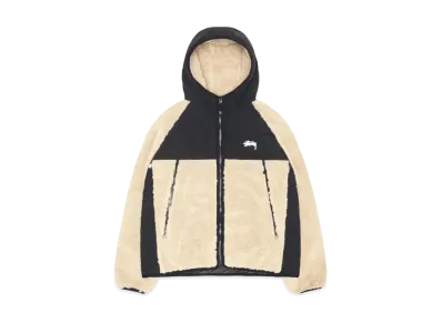 Stussy Sherpa Paneled Hooded Jacket "Beige"