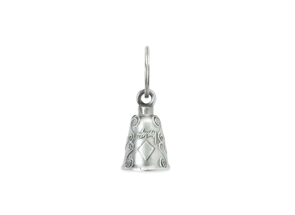 Stussy Guardian Bell Keychain "Silver"