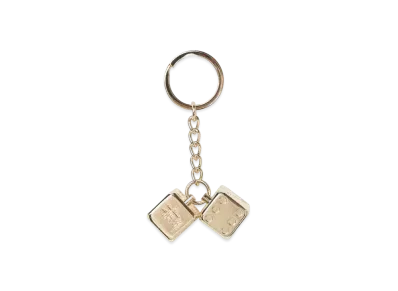 Stussy Metal Dice Keychain "Brass"