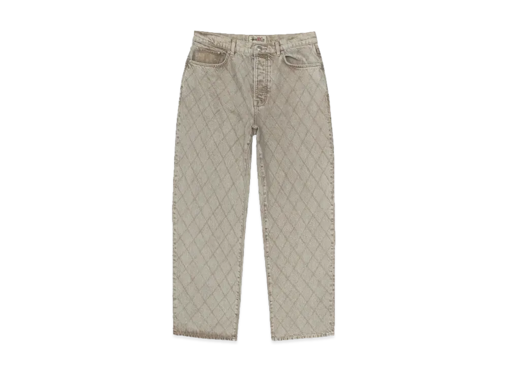 ステューシー ビッグ オール ジーン キルティング デニム "ビンテージウォッシュ"